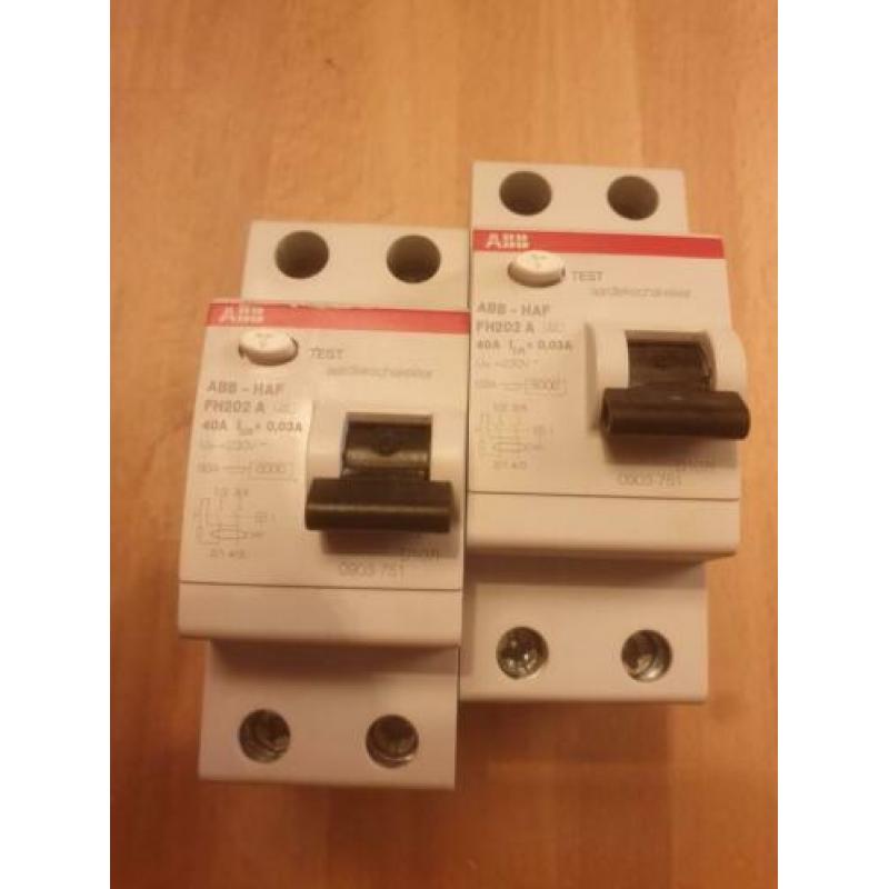 ABB HAF aardlekschakelaar FH202A, 6st beschikbaar