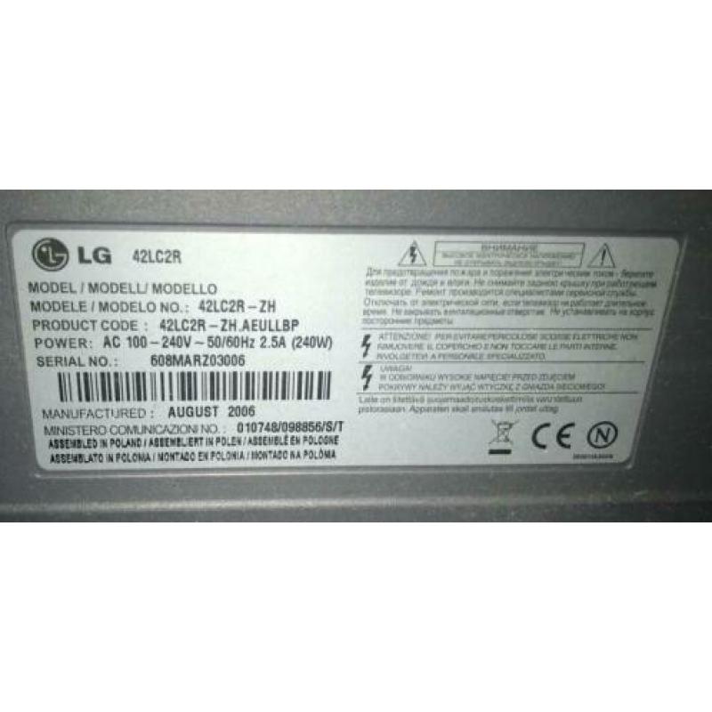 LG lcd televisie 42 inch