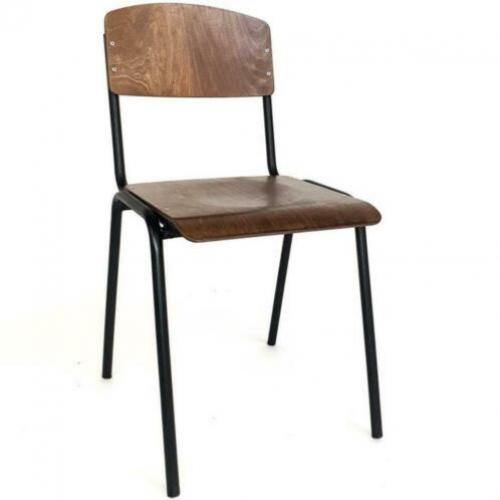 VINTAGE RESTAURANT STOELEN SCHOOLSTOELEN, stoel smokey 991