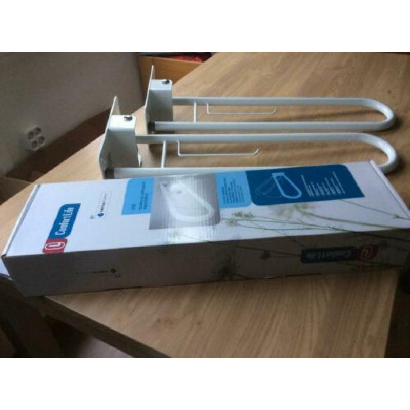 3x Opklapbare steunbeugel toiletbeugel prijs per stuk