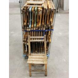 55x Francois vintage houten klapstoelen retro klapstoel 811