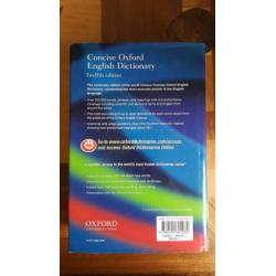 Oxford english dictionary (hard cover, concise)