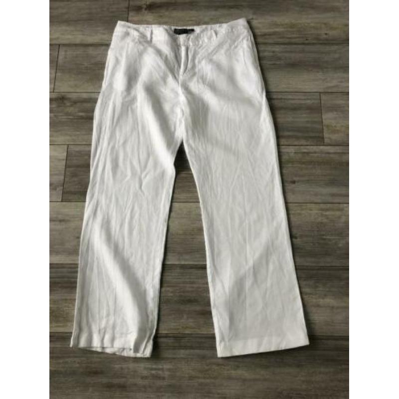 YAYA witte Linnen broek maat 44