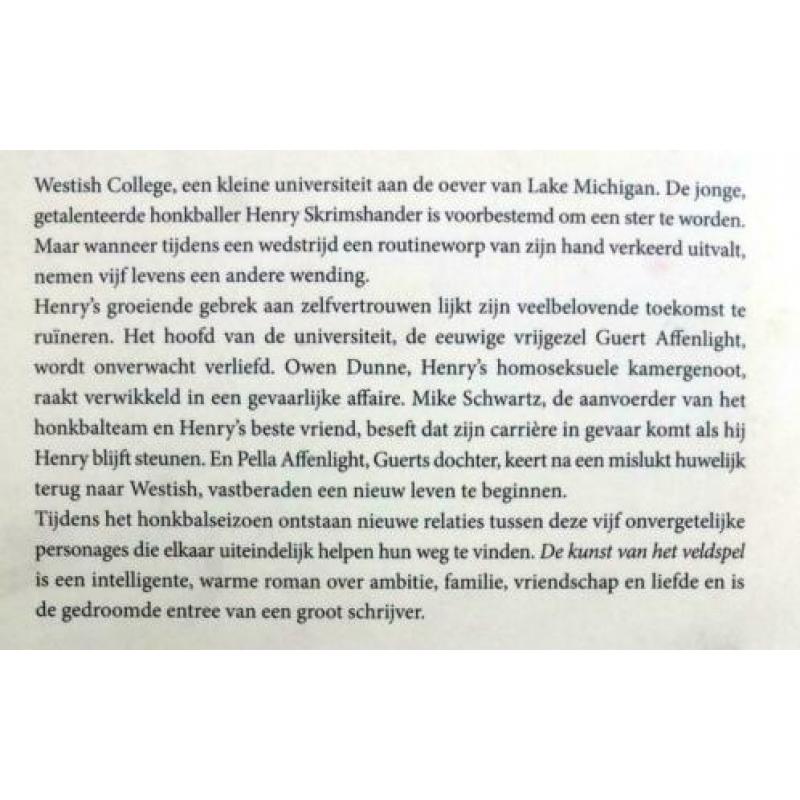 Chad Harbach - De kunst van het veldspel