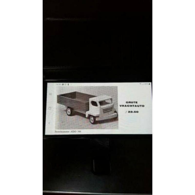 ADO grote houten vrachtauto, jaren 60