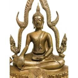 Boeddha uit Thailand Phra Phutta Chinnarat brons beeld