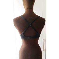 Marlies Dekkers bh beha zwart grijze cup 70C maat 70 C