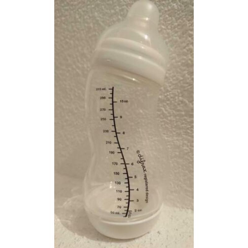 *nieuw* Difrax s-fles wide wit 310 ml