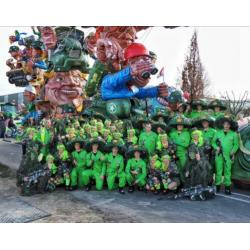 Carnaval loopgroep Thema leger
