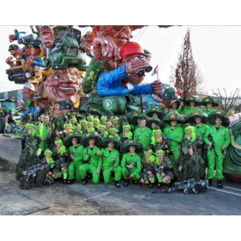 Carnaval loopgroep Thema leger