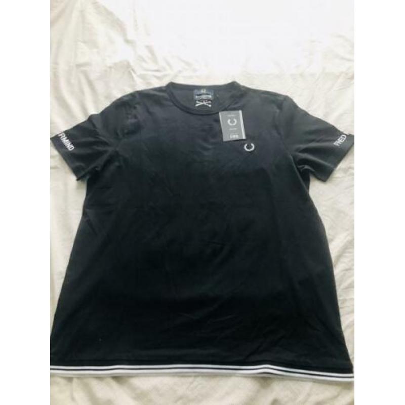 Fred Perry x Mastermind x END. Shirt Tee Zwart Maat L