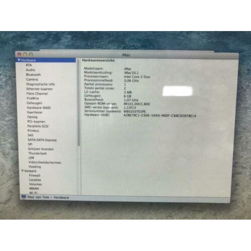 iMac 27” 3.06 Ghz met 6 GB werkgeheugen