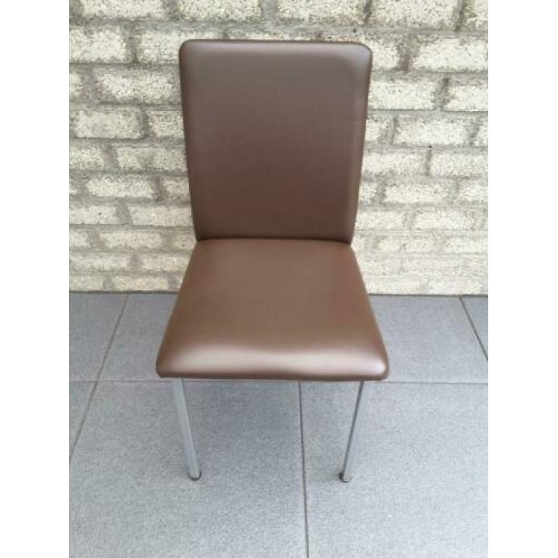 Keukenset tafel met 4 stoelen kleur donkerbruin