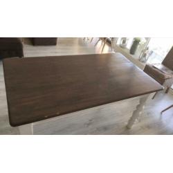 Eettafel landelijk 160x90 cm