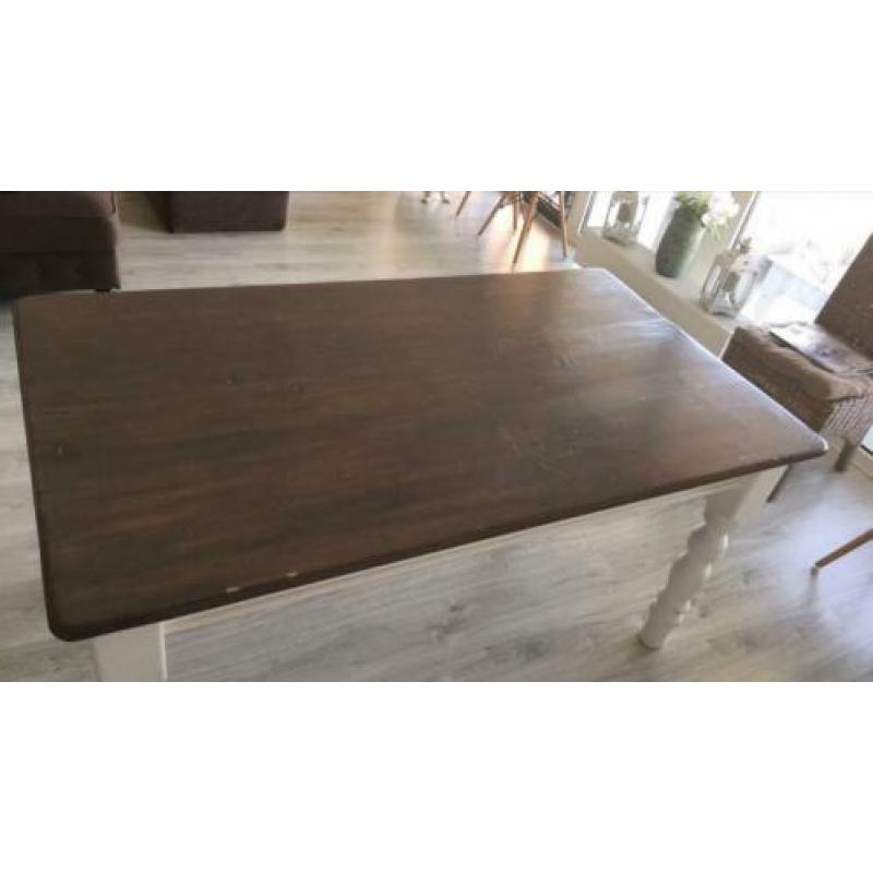 Eettafel landelijk 160x90 cm