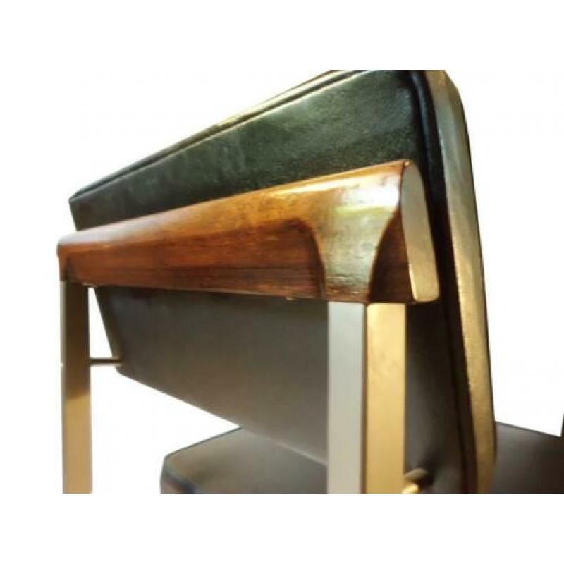Prachtige vintage rosewood stoel design Alfred Hendrickx