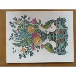Tegeltableau 55 x 42 cm Friese witjes 13 x 13..