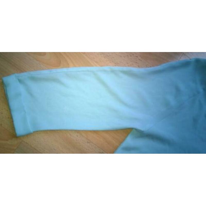 Mintgroen (pistache) top driekwart mouw maat XS (32)