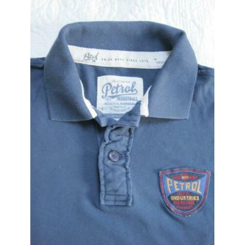 Blauwe poloshirt PETROL INDUSTRIES maat 164