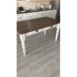 Eettafel landelijk 160x90 cm