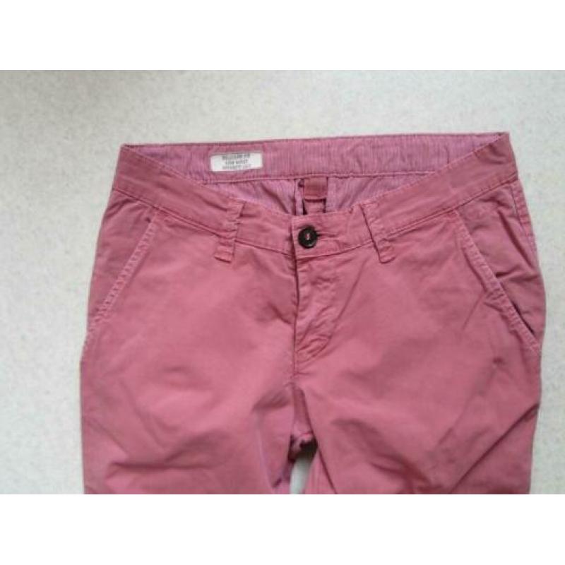 G19 NIEUW!! broek PEPE JEANS oud roze maat W25 L32 = 34