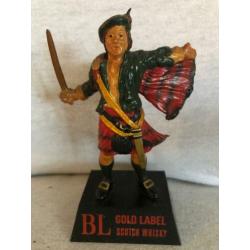 Bullock & lade scotch whisky reclame beeld figuur display