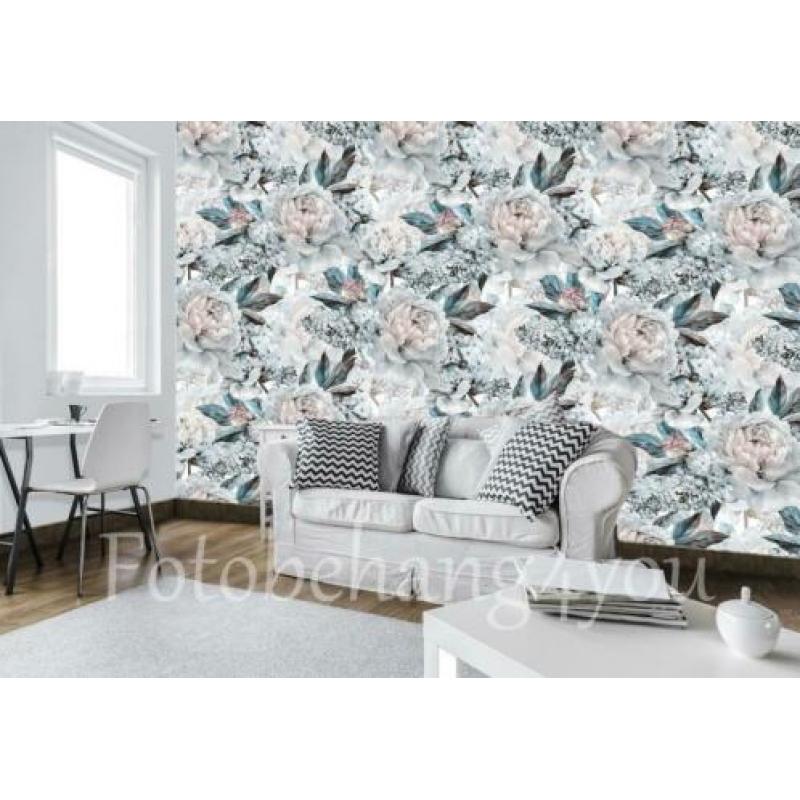 Bloemen fotobehang Pioenrozen, bloemen behang Fotobehang4you