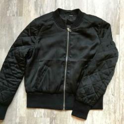 Zwart vest bomberjack | H en M | Maat S (36)