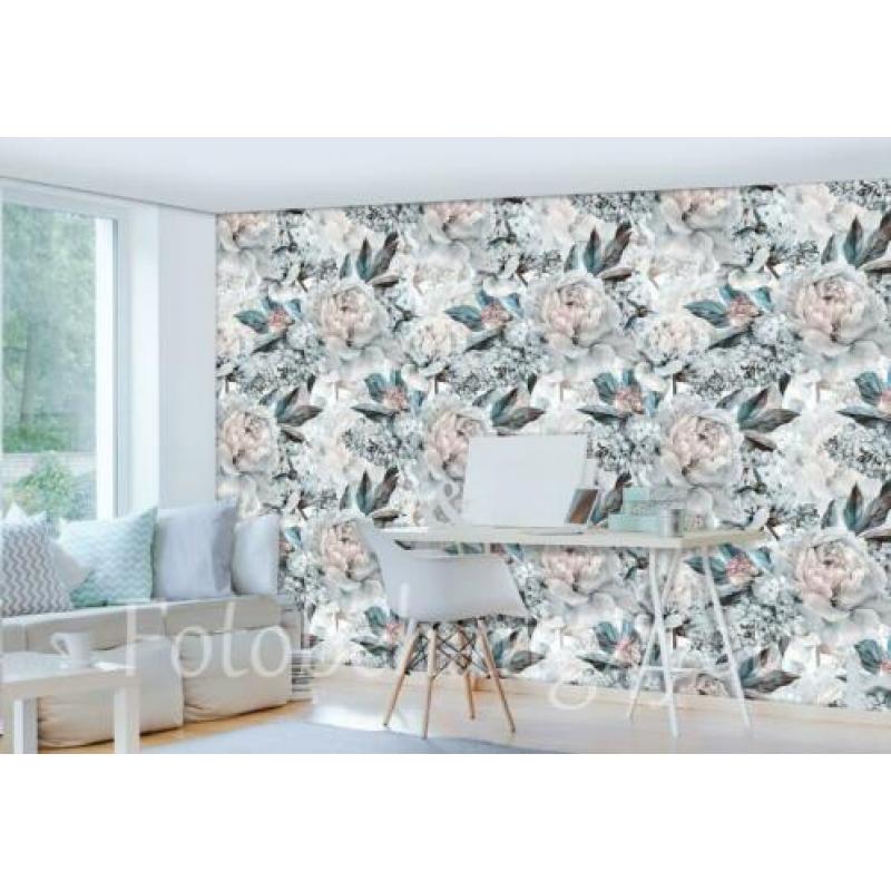 Bloemen fotobehang Pioenrozen, bloemen behang Fotobehang4you