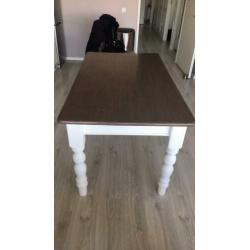 Eettafel landelijk 160x90 cm