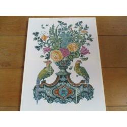 Tegeltableau 55 x 42 cm Friese witjes 13 x 13..