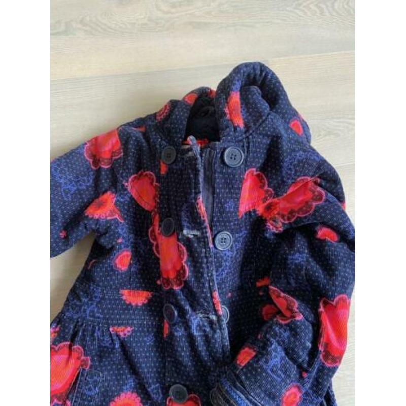 Winterjas mt 110 met capuchon meisjes