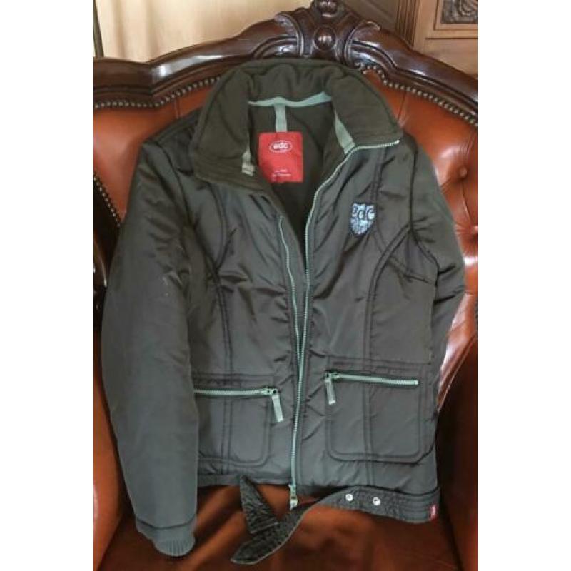 Groene mooie nieuwe EDC /ESPRIT winterjas mt S/M