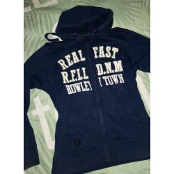 ZGAN Blauw/Paars Vest. Maat M MOOI