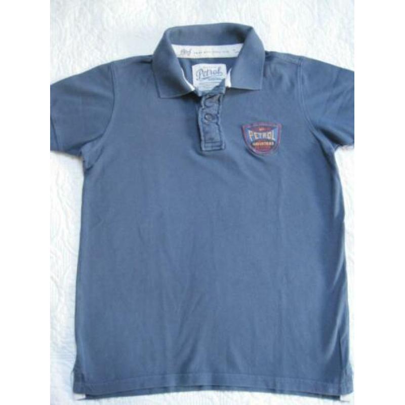 Blauwe poloshirt PETROL INDUSTRIES maat 164