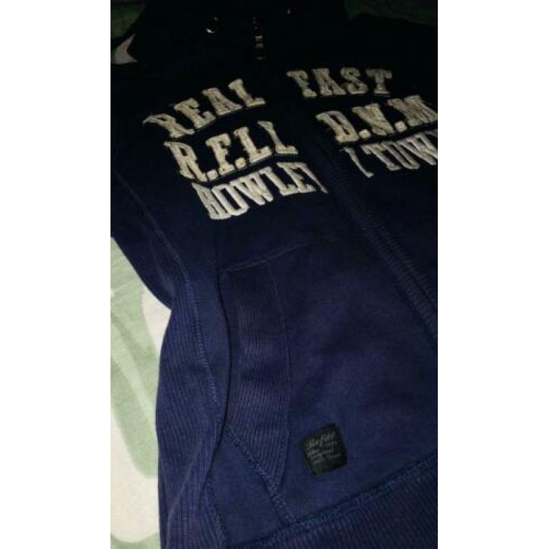 ZGAN Blauw/Paars Vest. Maat M MOOI