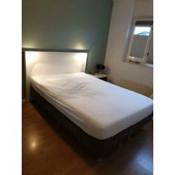 Boxspring antraciet 140cm
