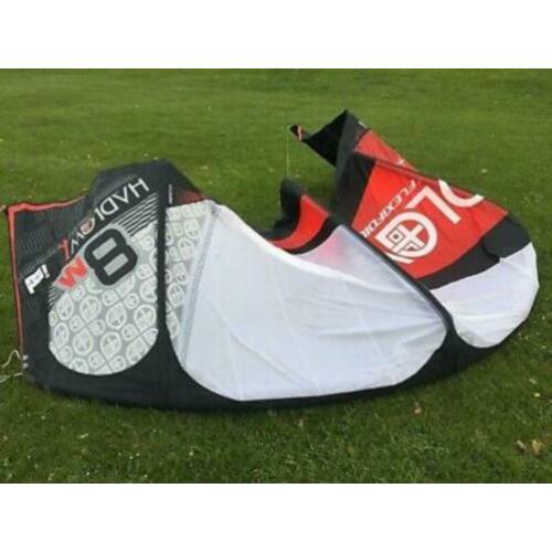 Kitesurf kite set Hadlow ID Flexifoil 8 en 10 m2 + bar