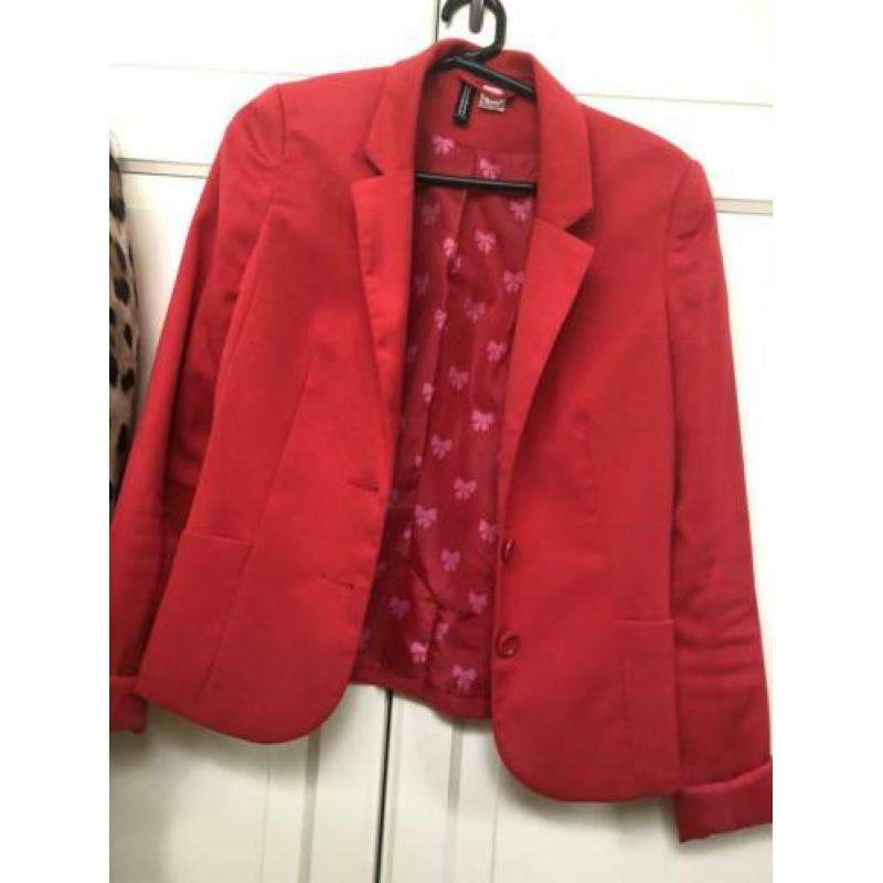 Rood colbert jasje zgan