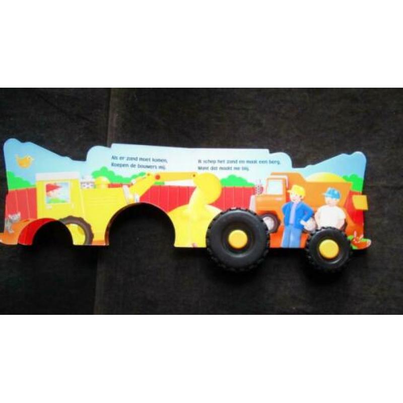 Grote Gele Graver~Truck~Graafmachine met echte Wielen~Hardco