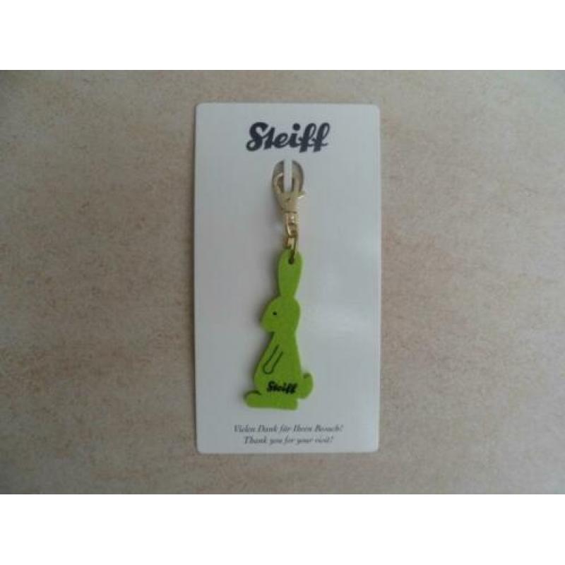3 mooie originele Steiff vilten sleutelhangers