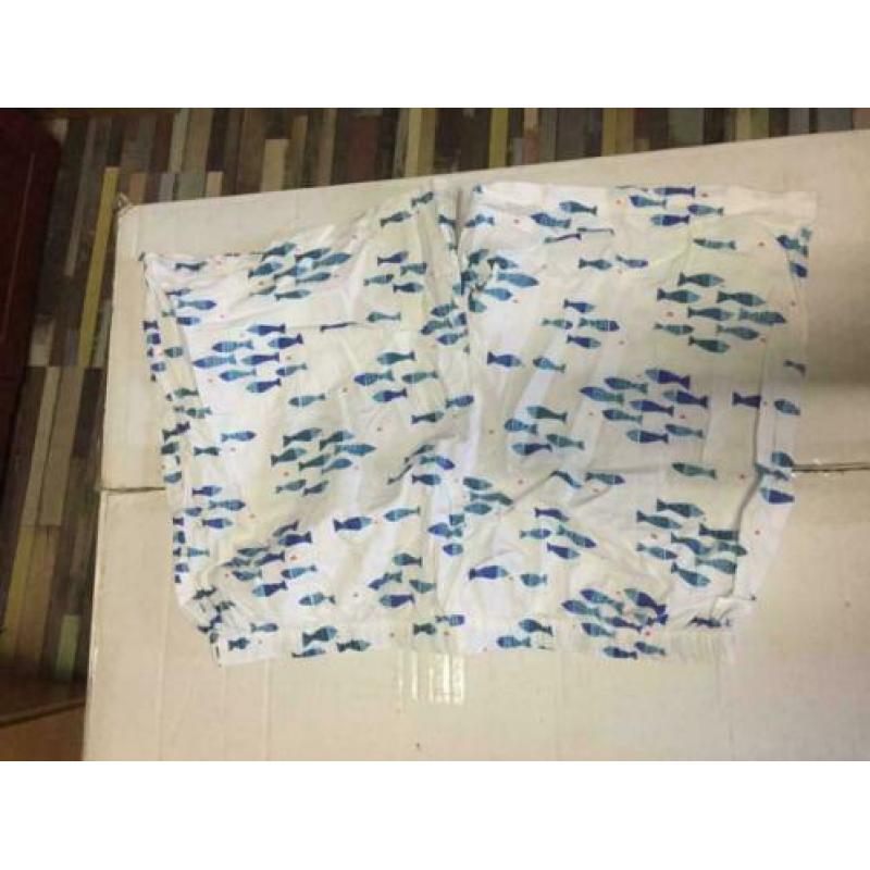 Vis print korte broek, maat: xl