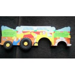 Grote Gele Graver~Truck~Graafmachine met echte Wielen~Hardco