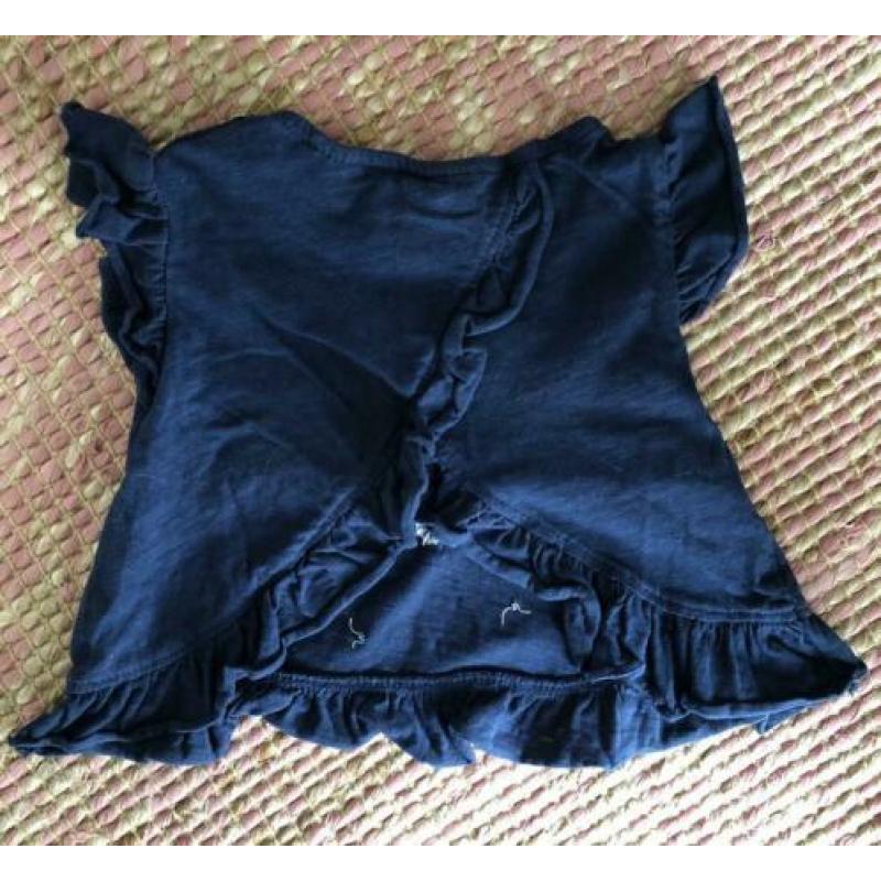Zara t-shirt maat 68 baby ruffles, zgan