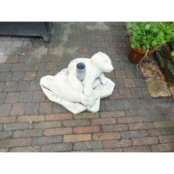 Parasol steun beton Beertjes op wielen [kunnen eraf]