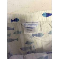 Vis print korte broek, maat: xl
