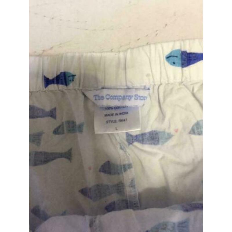 Vis print korte broek, maat: xl