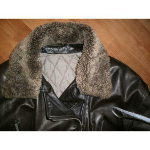 Claudia Strater leren jas, maat 40-42