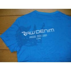 G-STAR t- shirt blauw maat S -zgan -