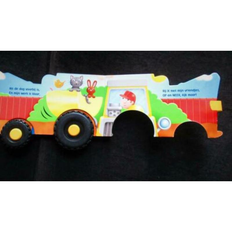 Grote Gele Graver~Truck~Graafmachine met echte Wielen~Hardco